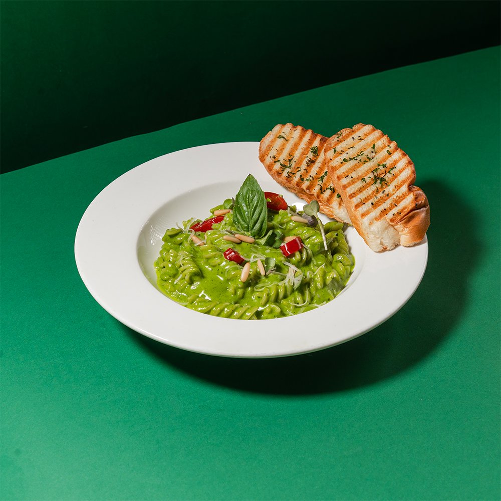 Creamy Pesto Fusilli